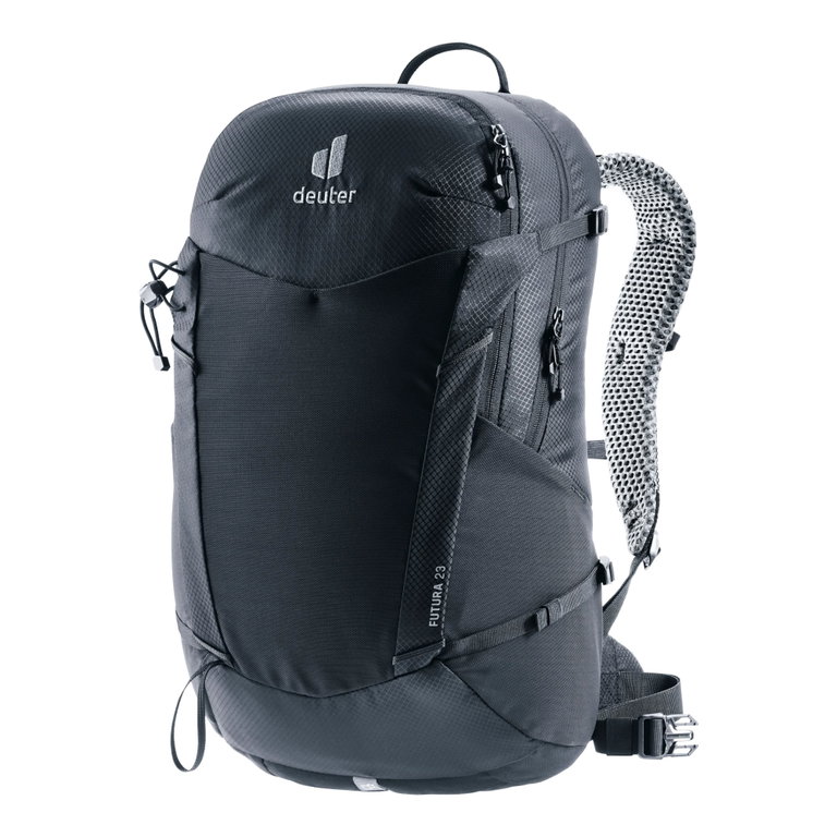 Deuter Wanderrucksack Futura 23 (für Tagestouren, komfortables Tragesystem) schwarz - 23 Liter